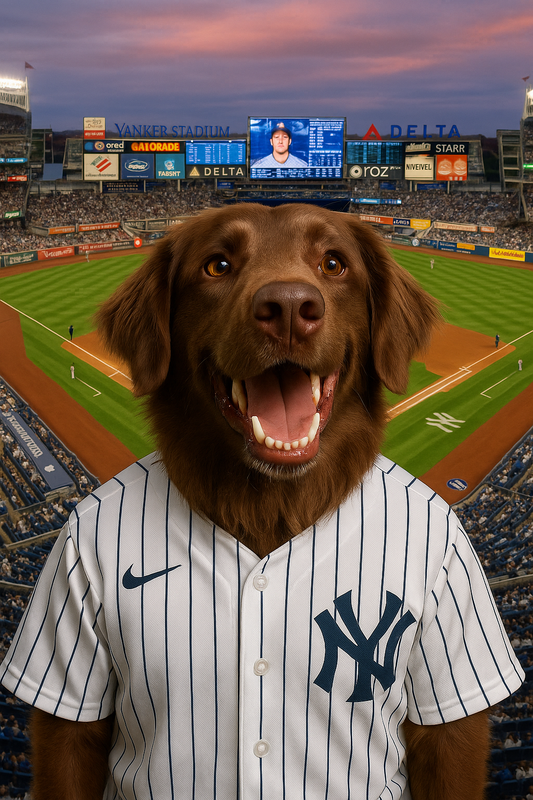 Footy Fan in Stadium Portrait