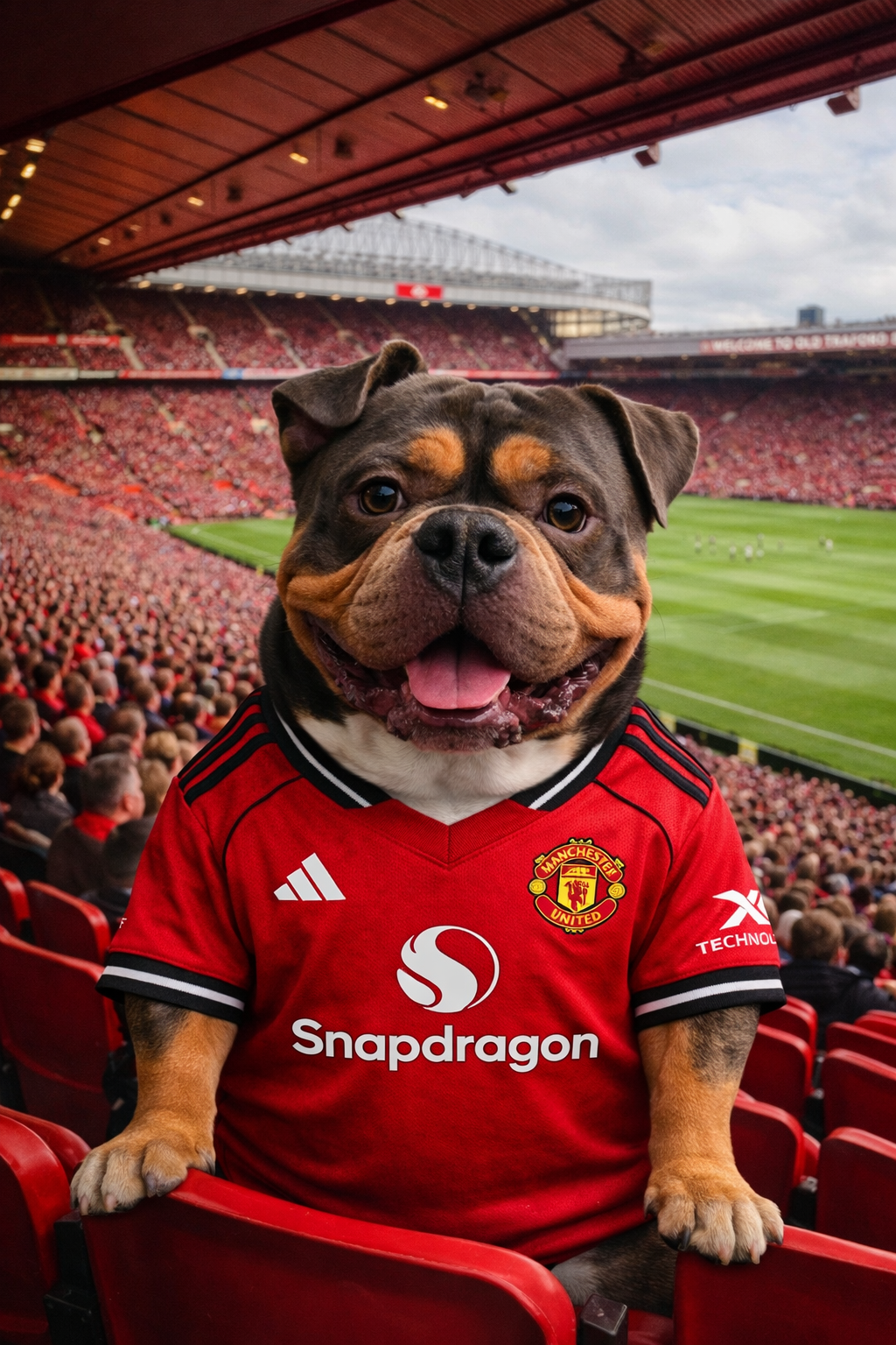 Footy Fan in Stadium Portrait