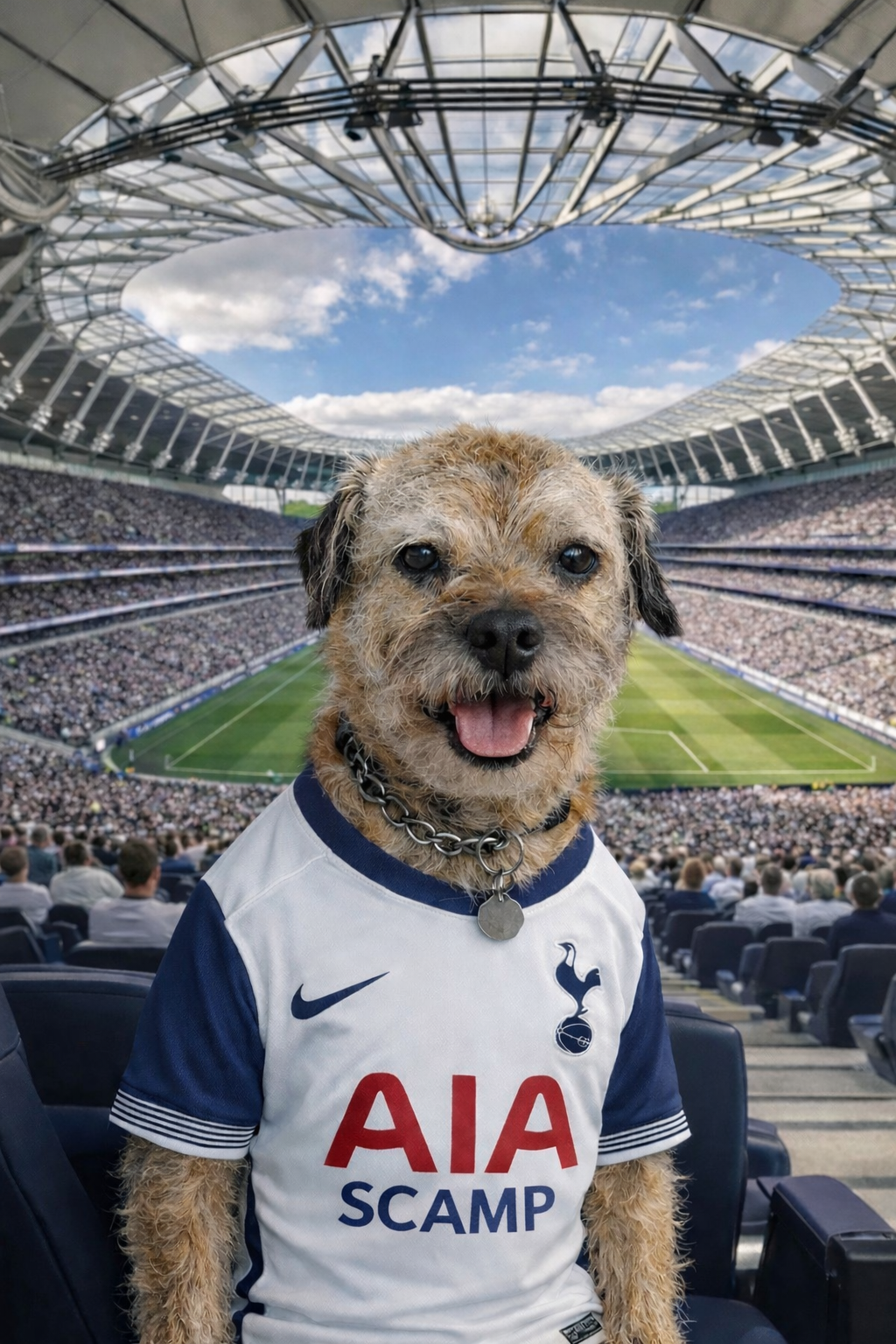 Footy Fan in Stadium Portrait