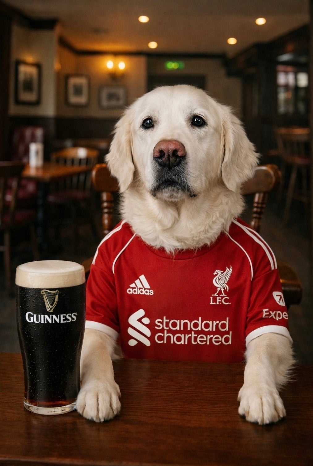 Footy Fan in Pub Portrait