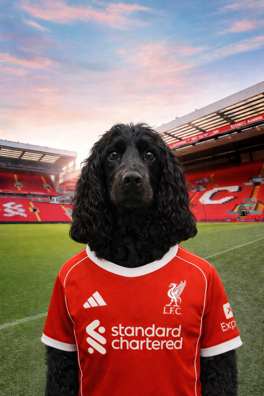 Footy Fan in Stadium Portrait