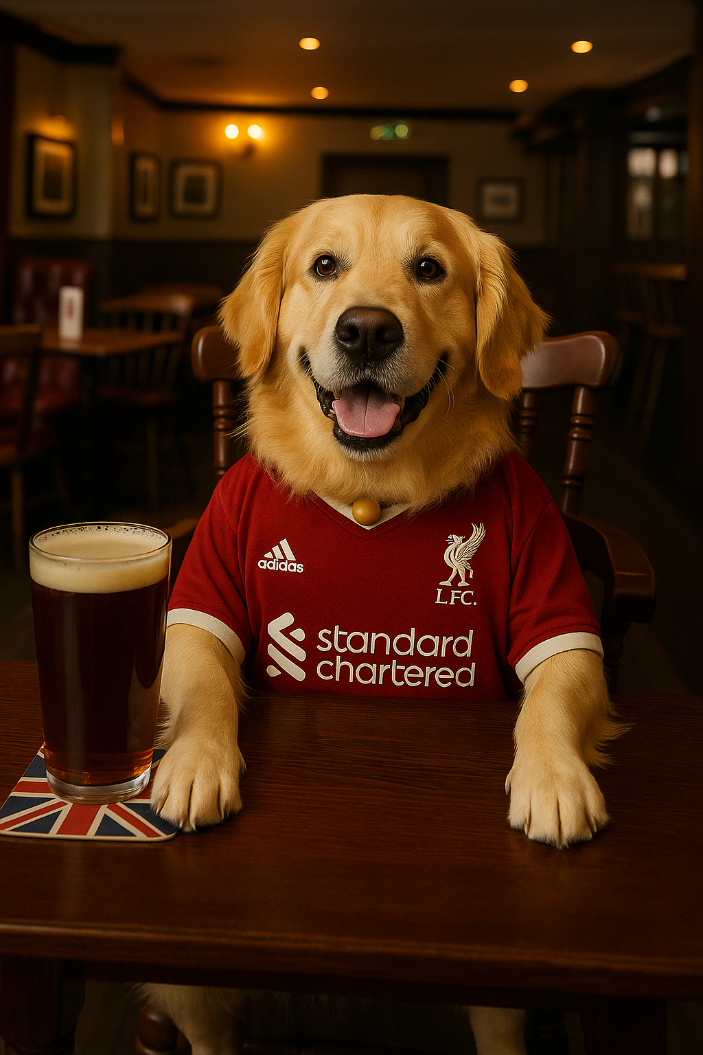 Footy Fan in Pub Portrait