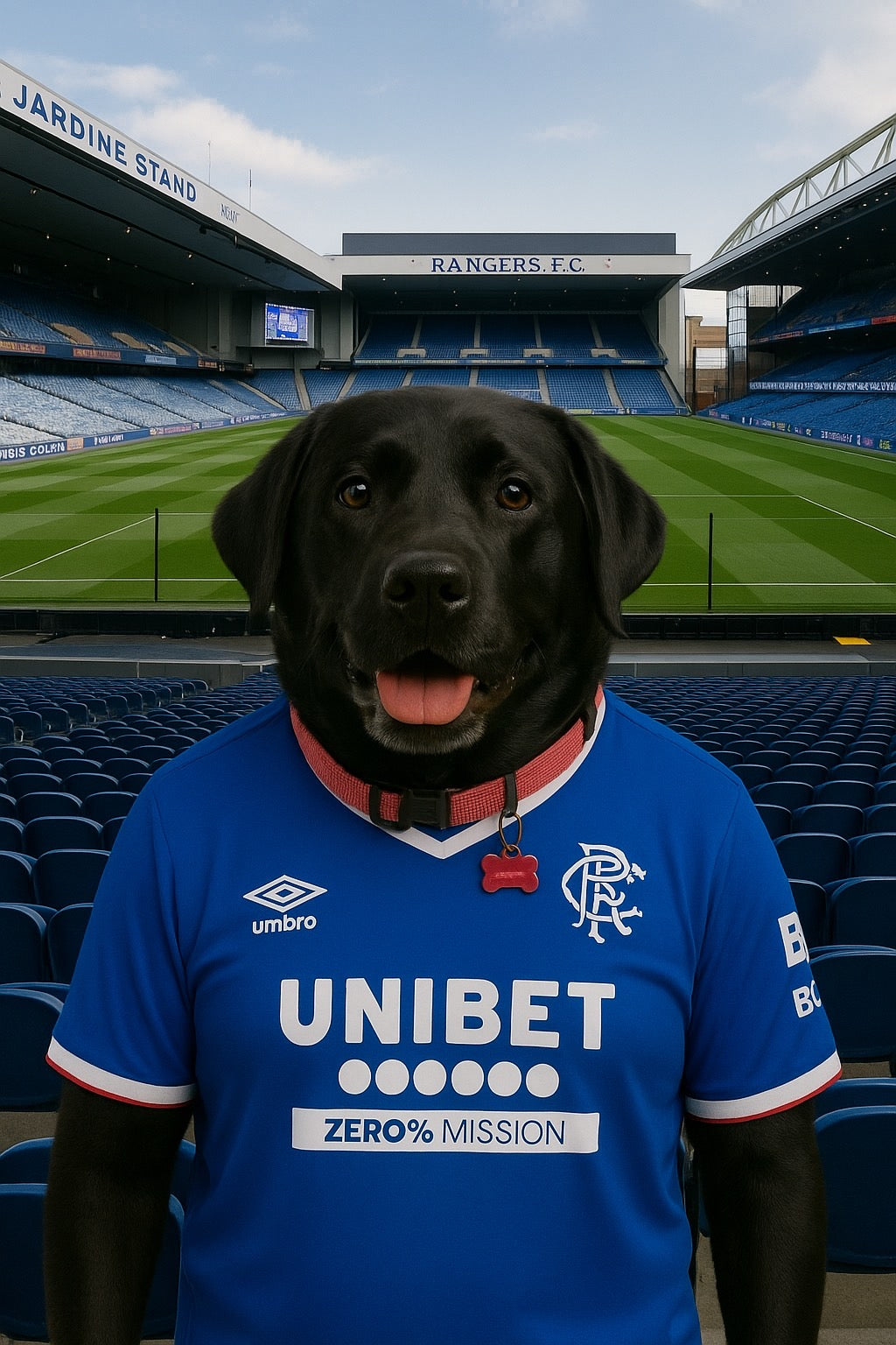 Footy Fan in Stadium Portrait