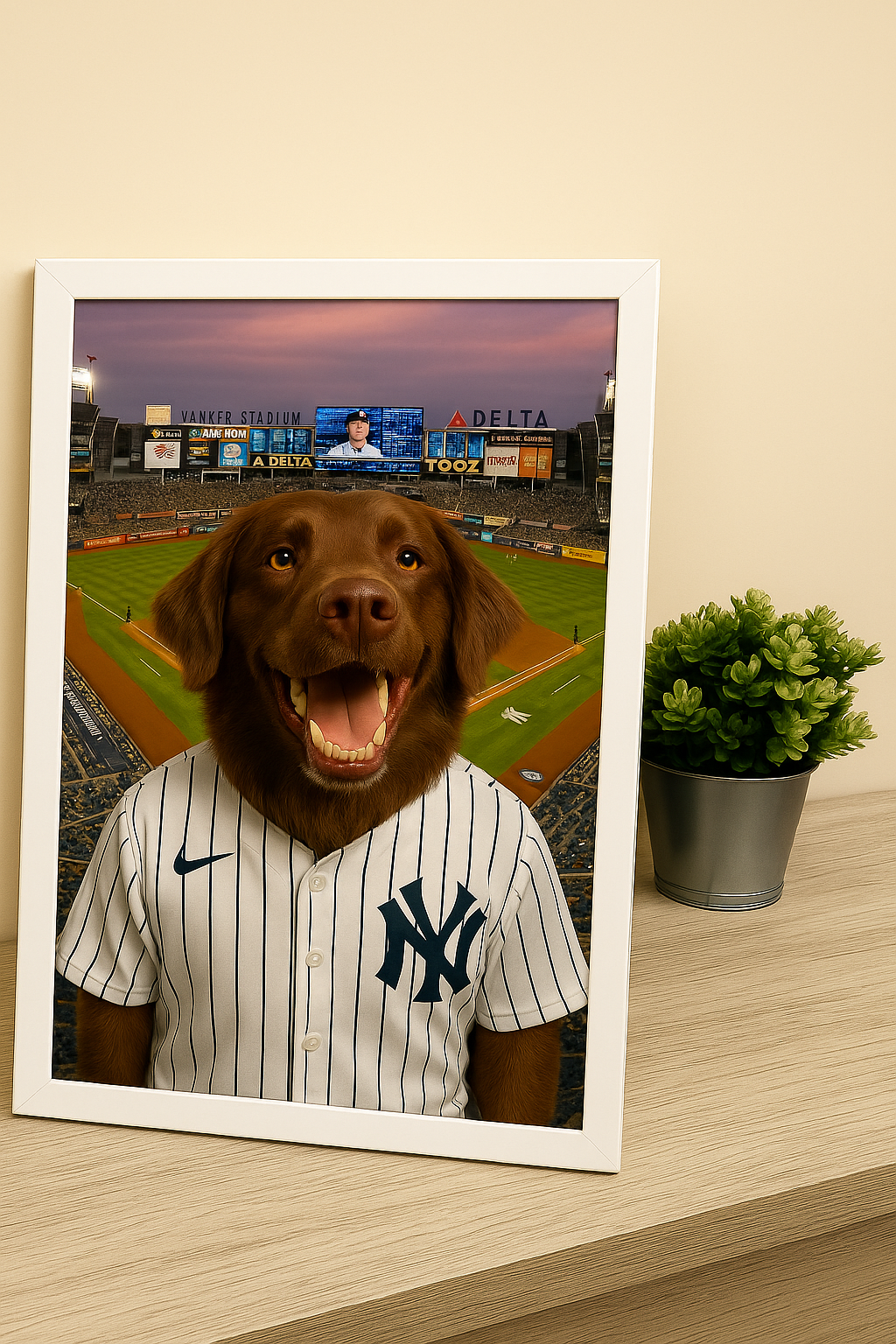 Footy Fan in Stadium Portrait