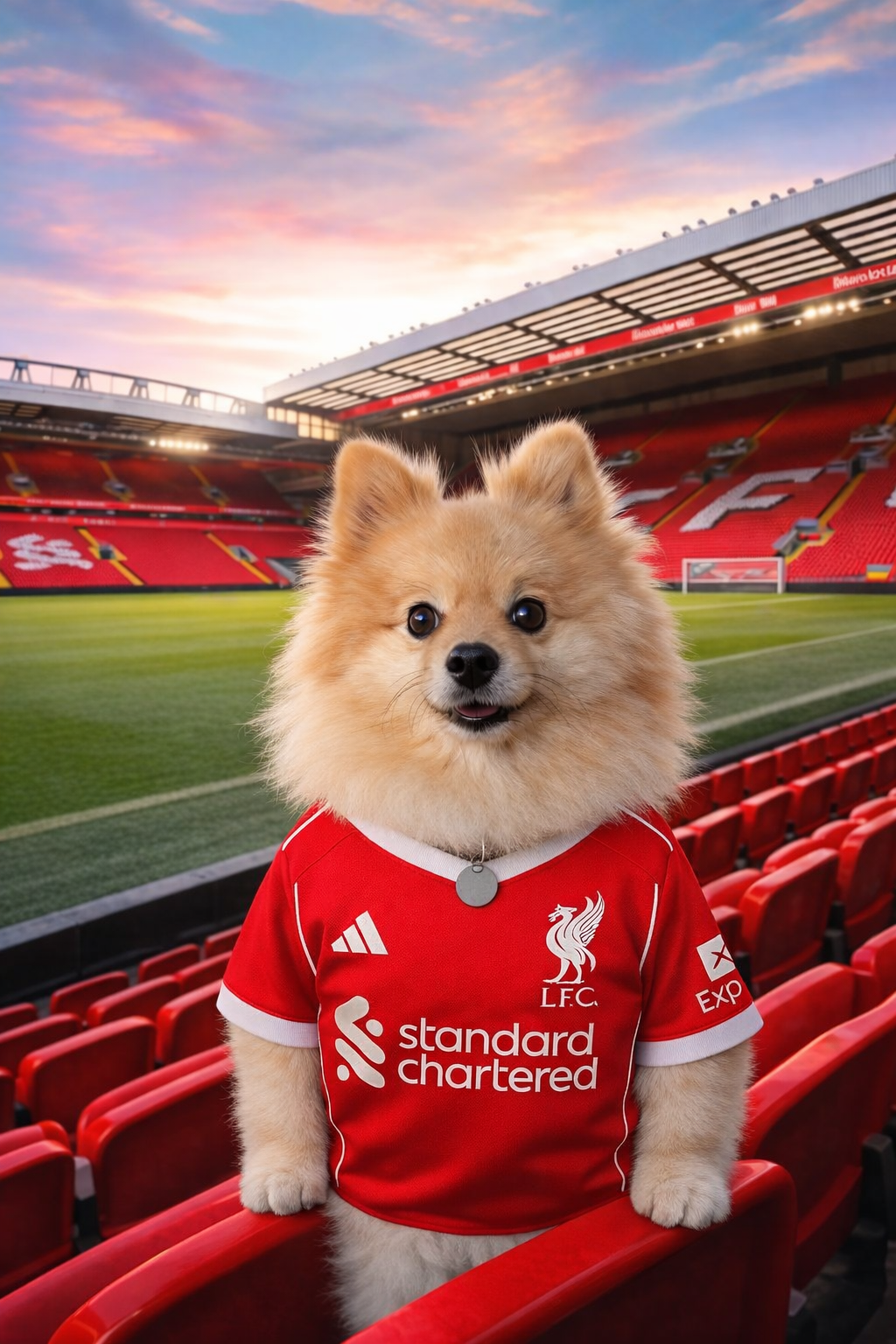 Footy Fan in Stadium Portrait