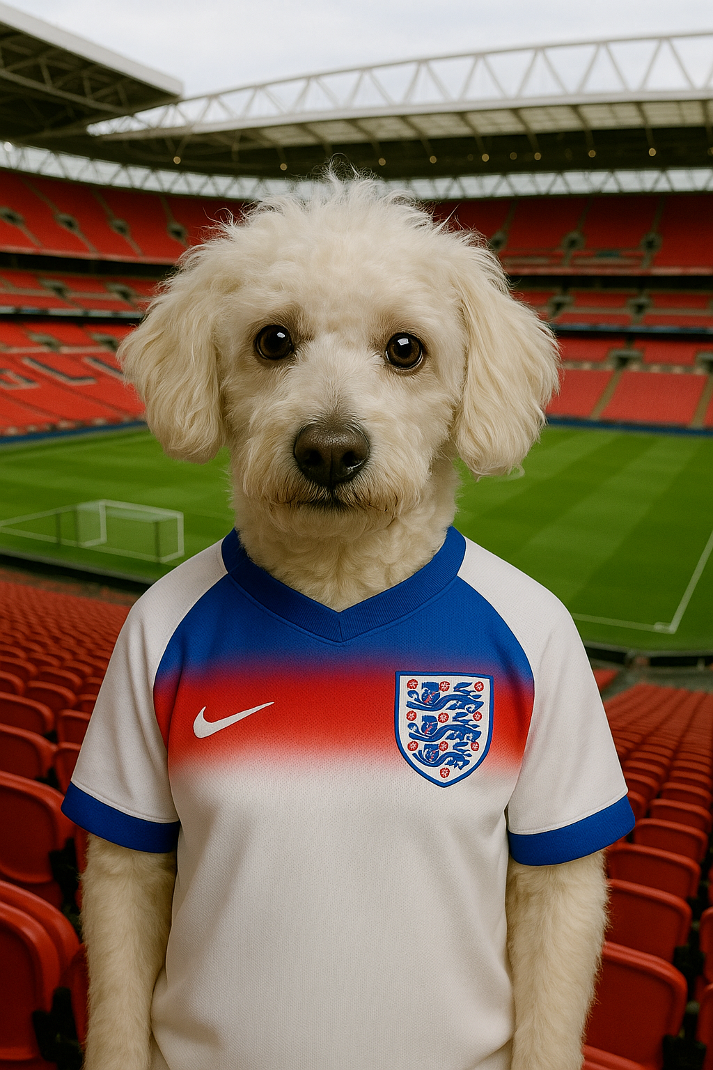 Footy Fan in Stadium Portrait