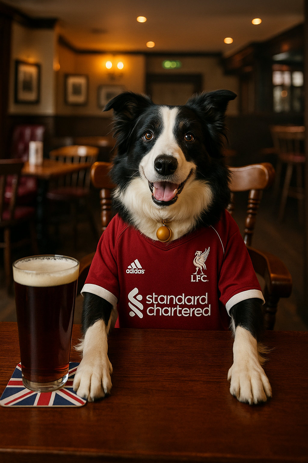 Footy Fan in Pub Portrait