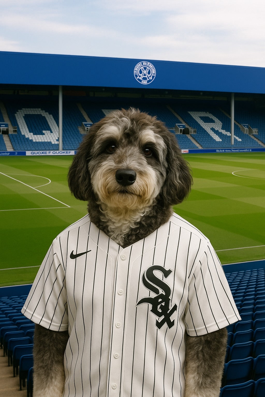 Footy Fan in Stadium Portrait