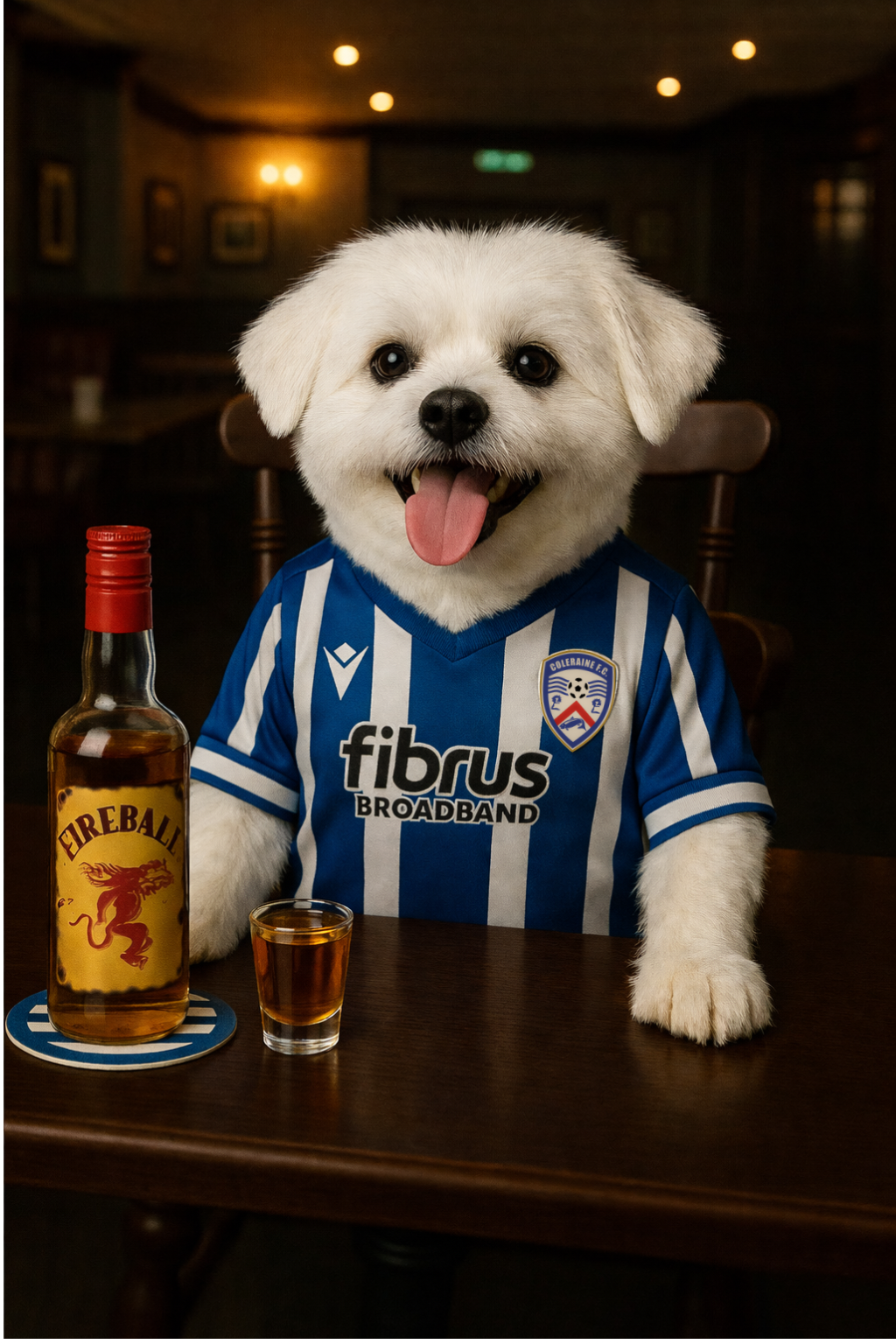 Footy Fan in Pub Portrait