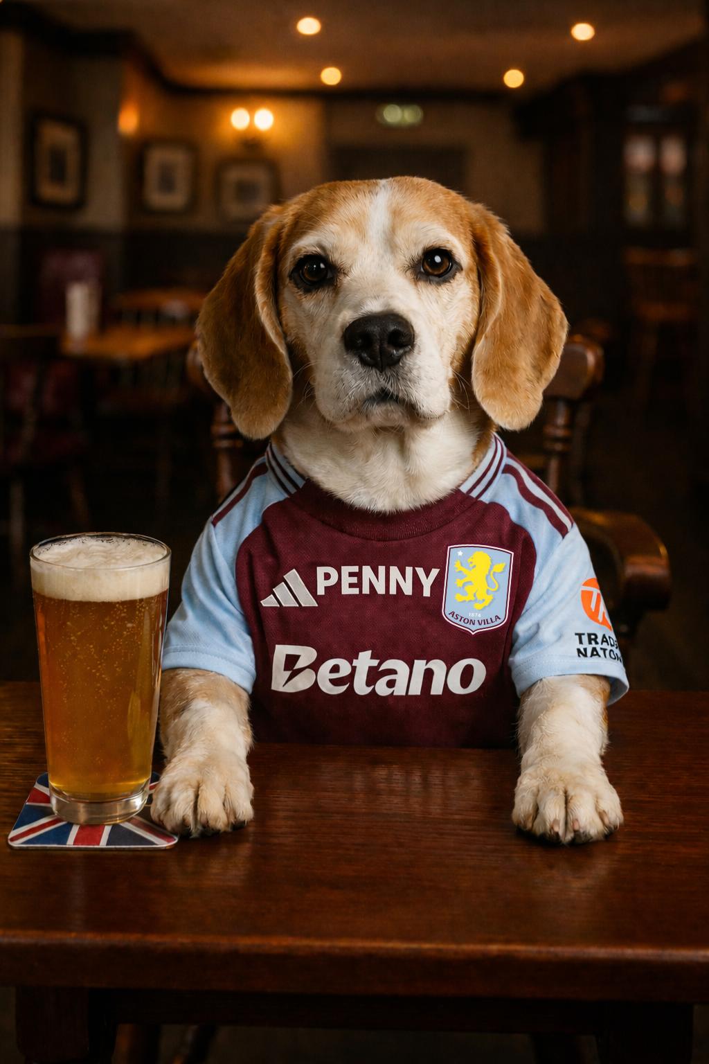 Footy Fan in Pub Portrait