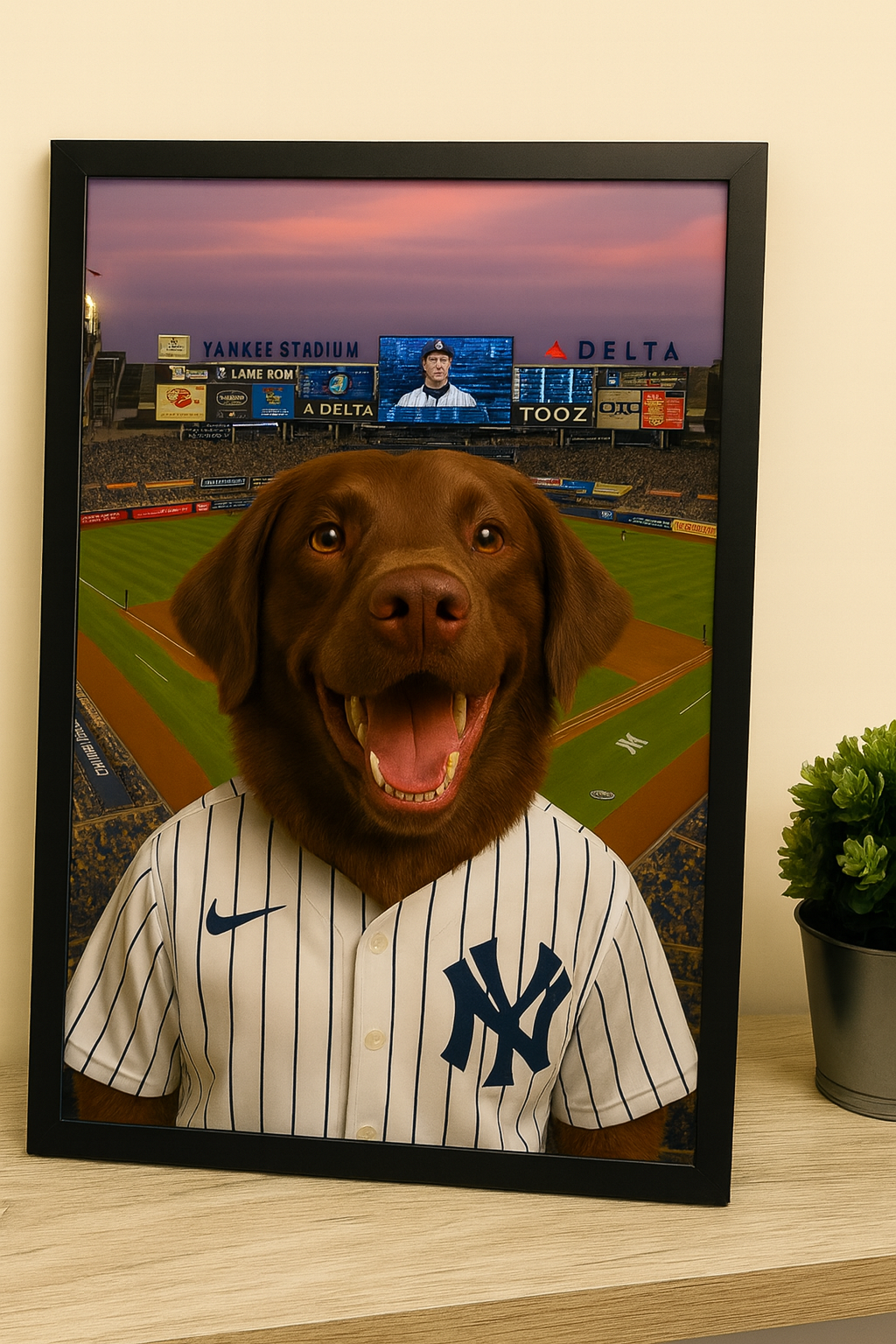 Footy Fan in Stadium Portrait