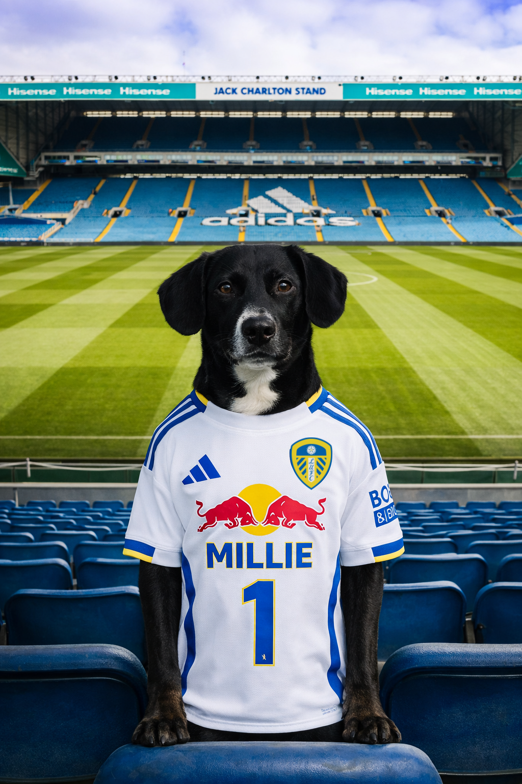 Footy Fan in Stadium Portrait
