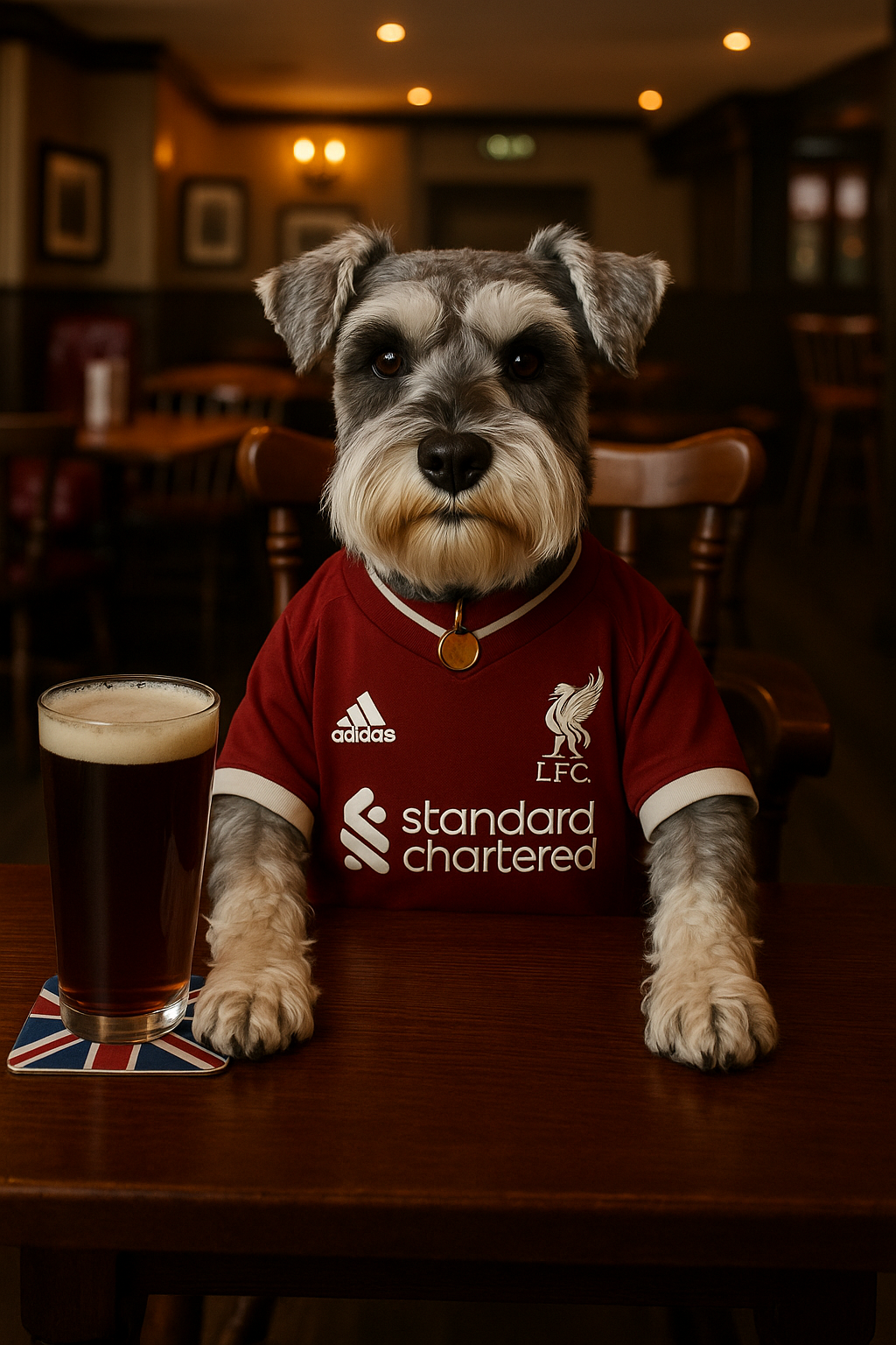 Footy Fan in Pub Portrait
