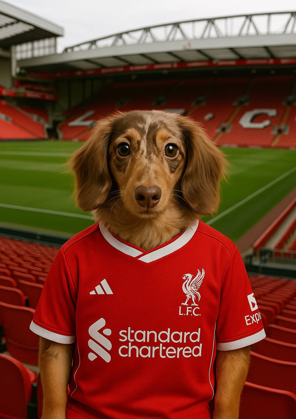Footy Fan in Stadium Portrait