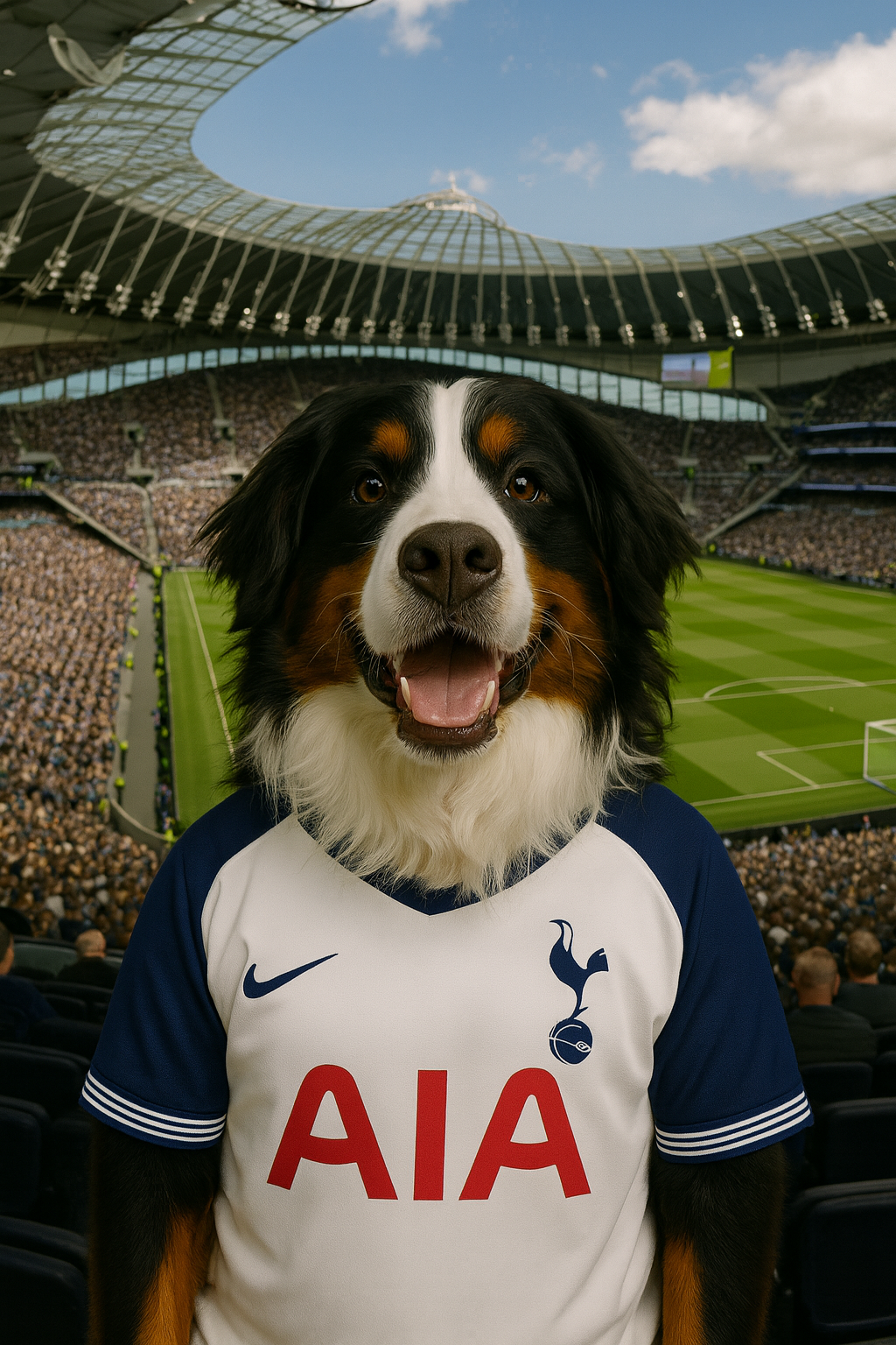 Footy Fan in Stadium Portrait