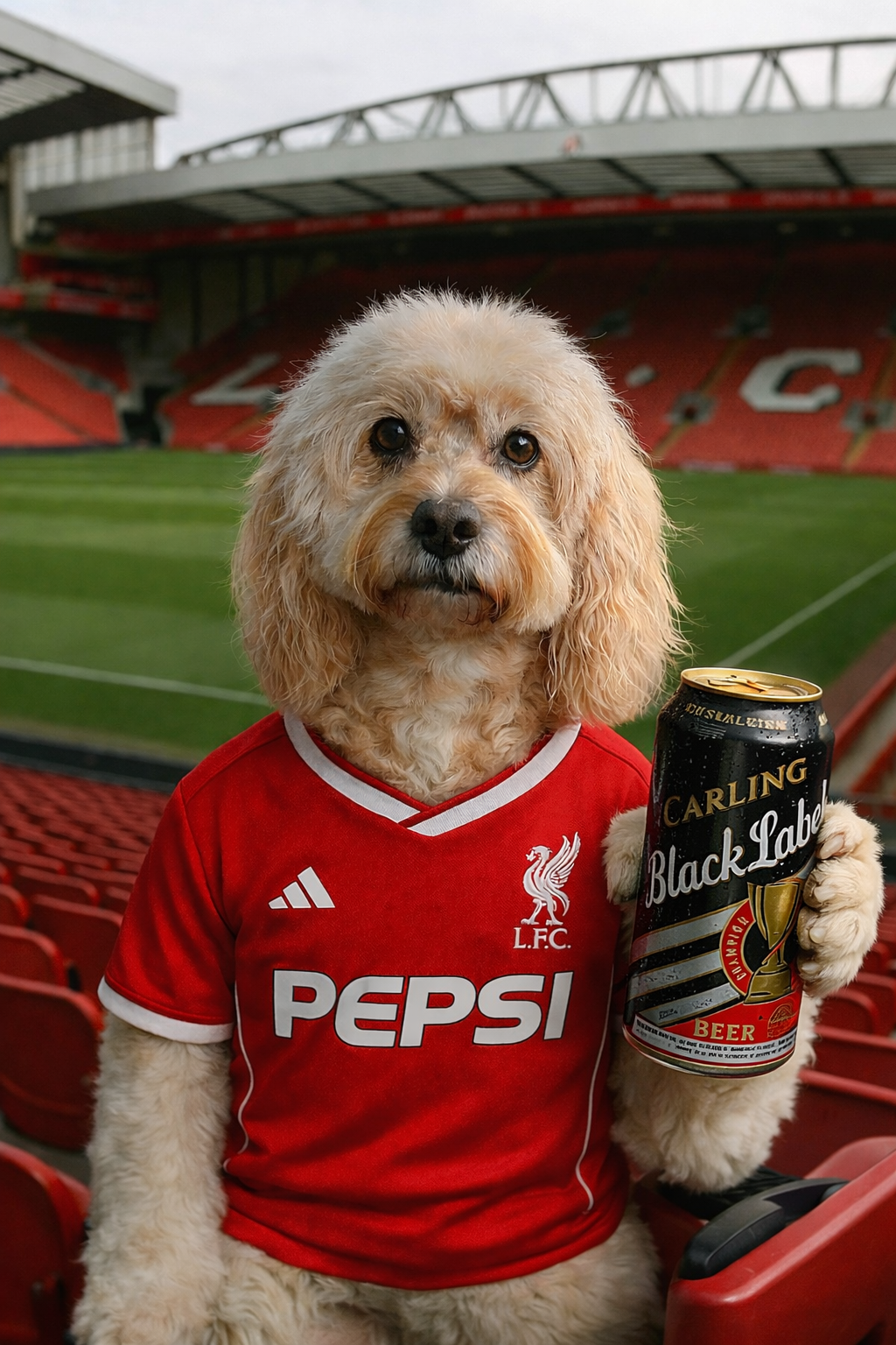 Footy Fan in Stadium Portrait