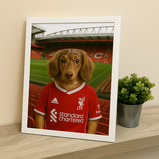 Footy Fan in Stadium Portrait