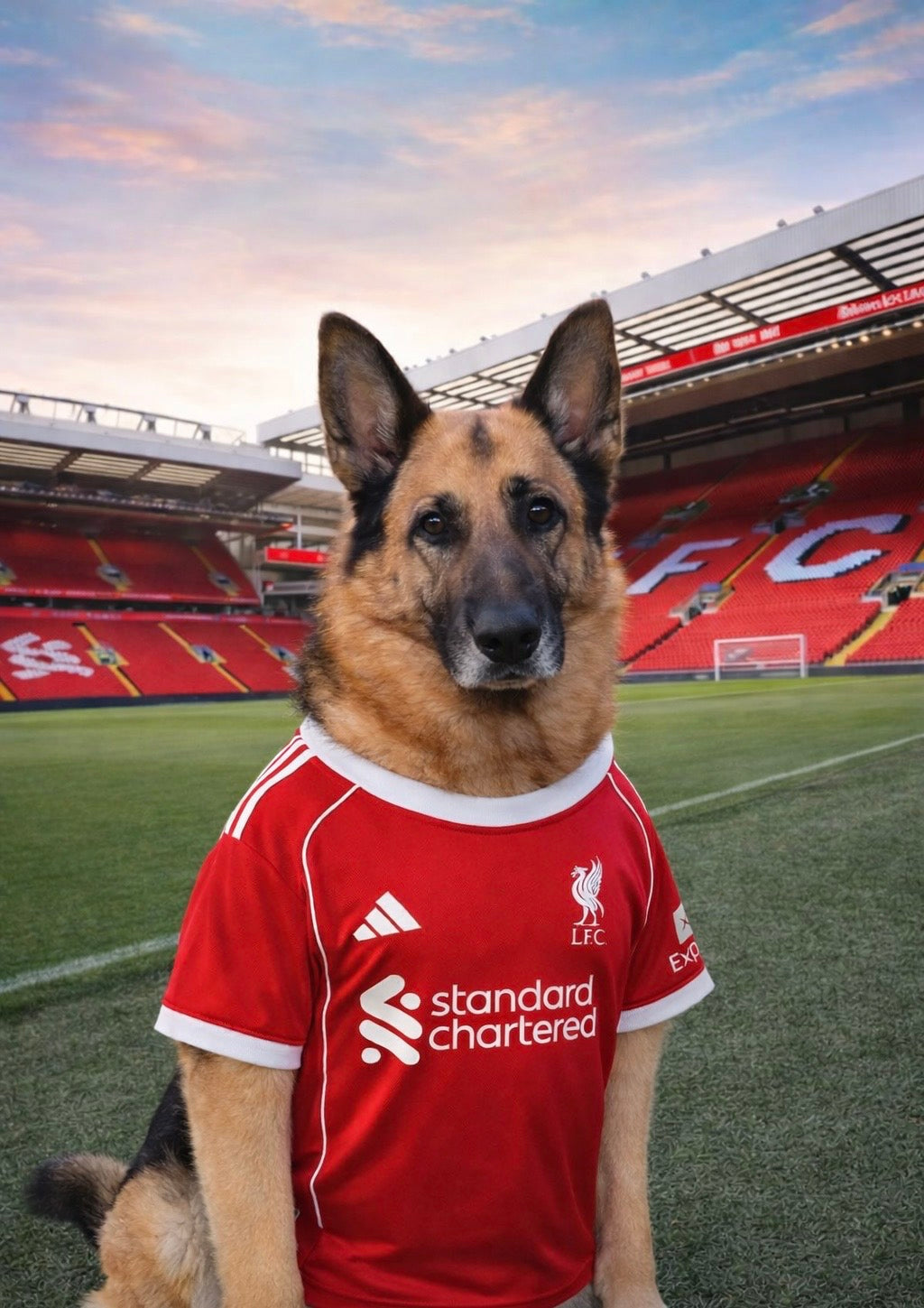 Footy Fan in Stadium Portrait